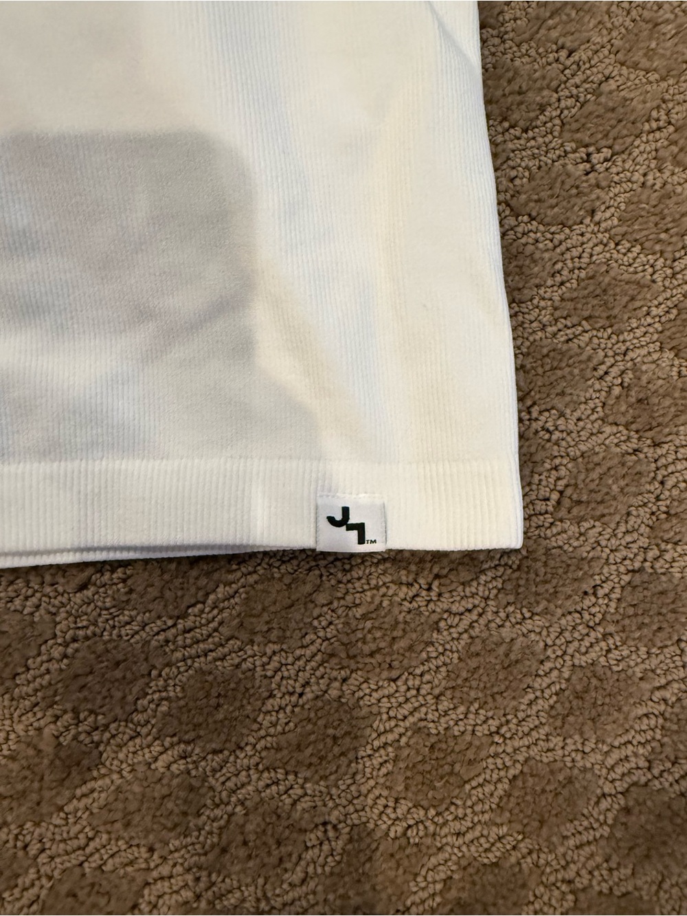 JoyLab White Ribbed Cropped Tank - Picture 4 of 5
